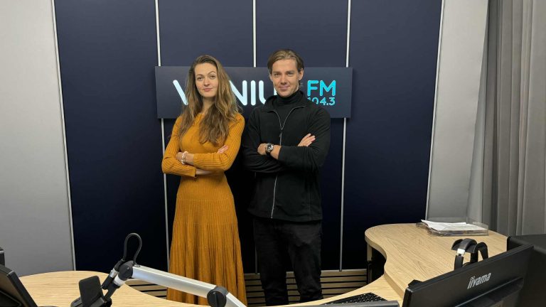 „Drąsiai.Dabar!“ laidos vedėja Augustė Varonenkė, svečias Dovydas Laukys