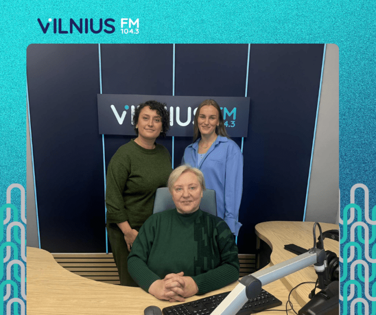 „Go Vilnius“ atstovės Ieva Davydenko ir Aistė Svarauskaitė. Laidą veda Jūratė Pilibaitienė