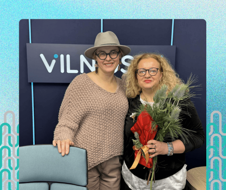 Floristė Šviesa Vinkšnelė. Laidą veda Kristina Kanišauskaitė-Šaltmerė
