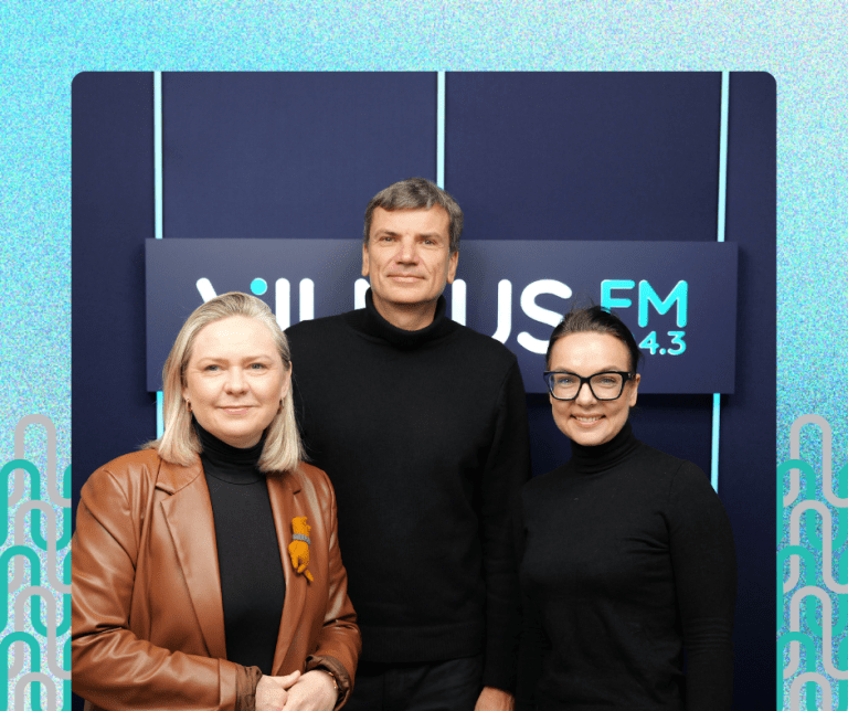 Laura Kairienė - Vyriausioji Vilniaus miesto architektė ir „Tech Zity“ vadovas Darius Žakaitis . Laidą veda Erika Kuročkina