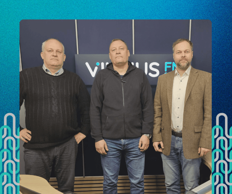 Geologas prof. Šarūnas Skuodis ir doc. dr. Saulius Gadeikis, laidoje Sostinės horizontai