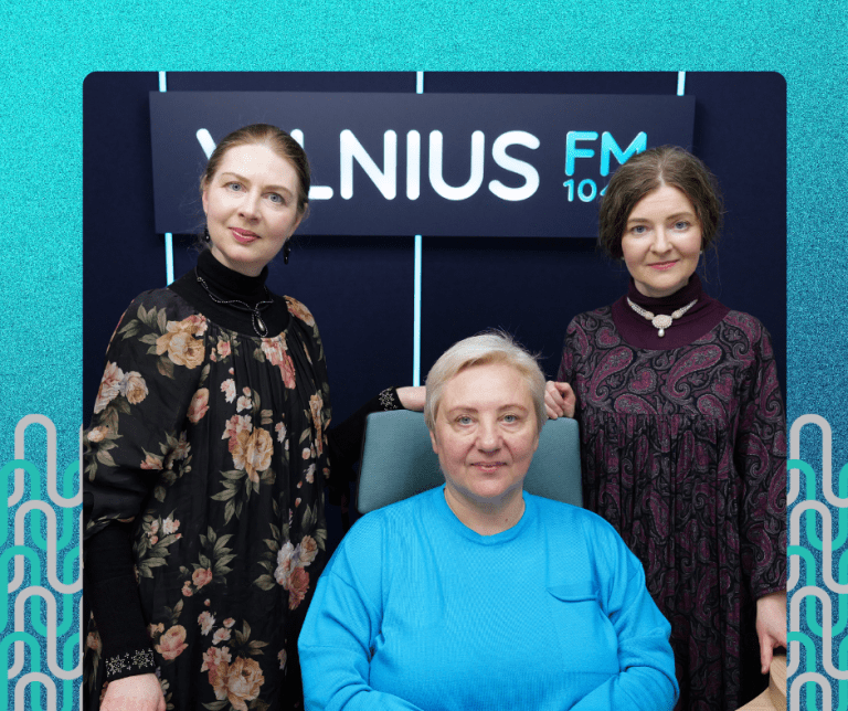 Rūta ir Lina Krasnovaitės- Meno studijos „Filigrania“ įkūrėjos, kuri įkvėpta praeities grožio, pagarbos istorijai ir paveldui, laidoje Vilniaus ritmu