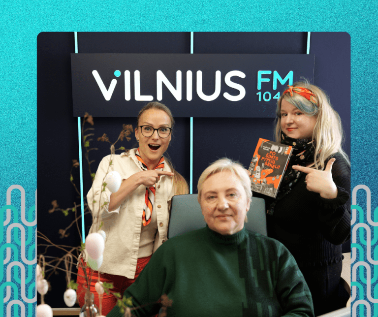 Vaikiškų knygų autorės rašytoja Aušrine Tilindė ir iliustratorė Greta Alice, laidoje Vilniaus ritmu