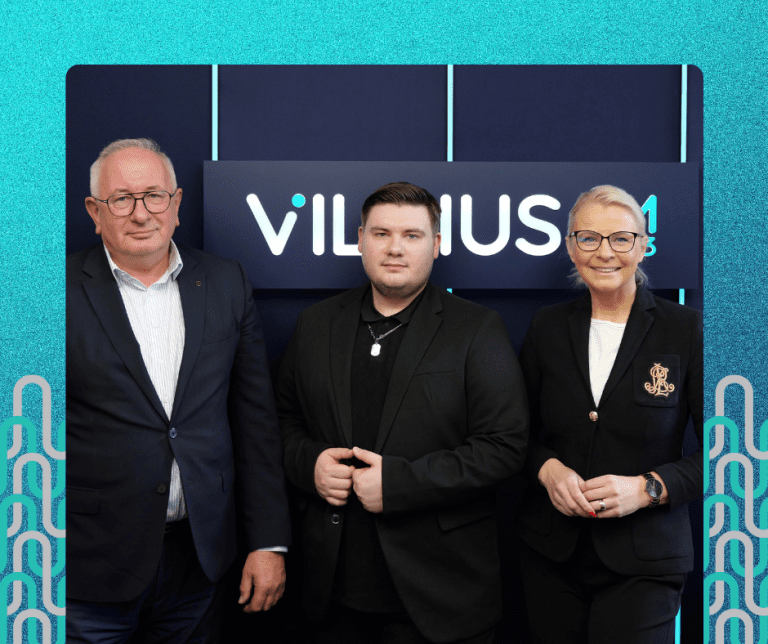 Laura Aldonė ir Tautginas Sankauskas VPPAR viceprezidentai, laidoje Vilniaus ritmu