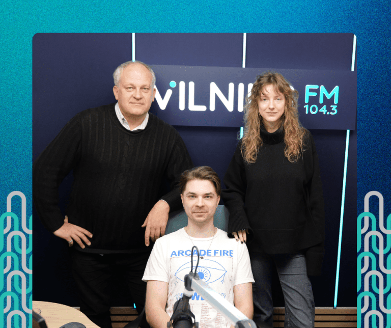 Martynas Padarauskas - IT specialistas ir Ringailė Demšytė - rašytoja, knygos Naktinis Vilnius sudarytoja., laidoje Sostinės horizontai
