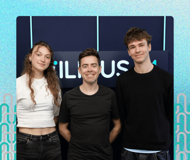 Donatas Kondratas - Juvenly įkūrėjas ir kolegė Paulina Repšytė, laidoje Labas, Vilniau!