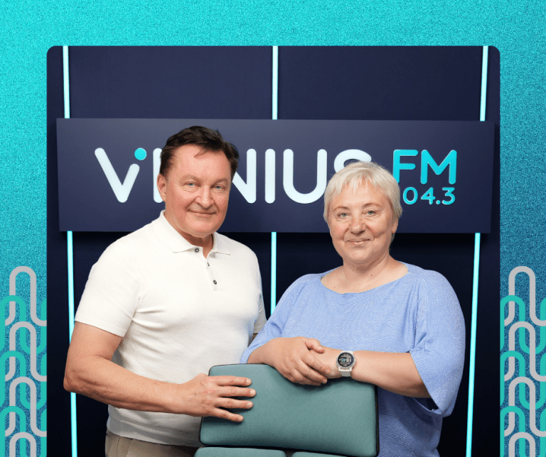 Vytautas Petkevičius ,,Margio krantas" vadovas, laidoje Vilniaus ritmu
