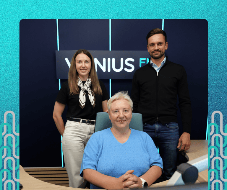 „United owners“ vadovai Mindaugas Galinaitis ir Rūta Galinienė, laidoje Vilniaus ritmu
