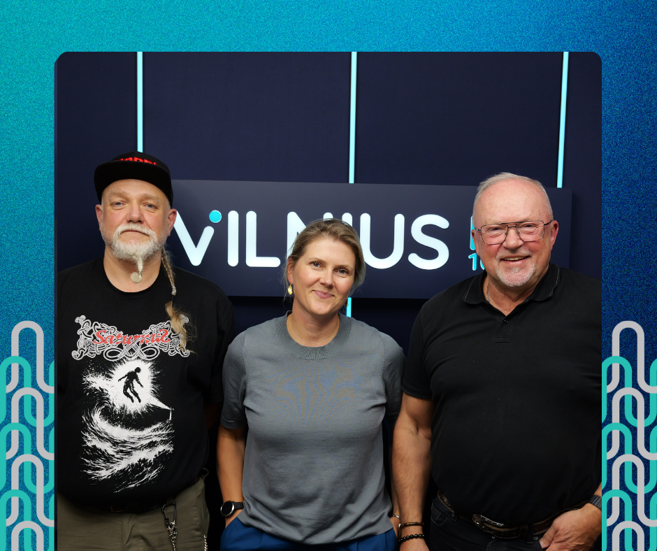 prof. Giedrė Motuzaitė ir prof. Rimantas Jankauskas , laidoje Vilniaus kodas